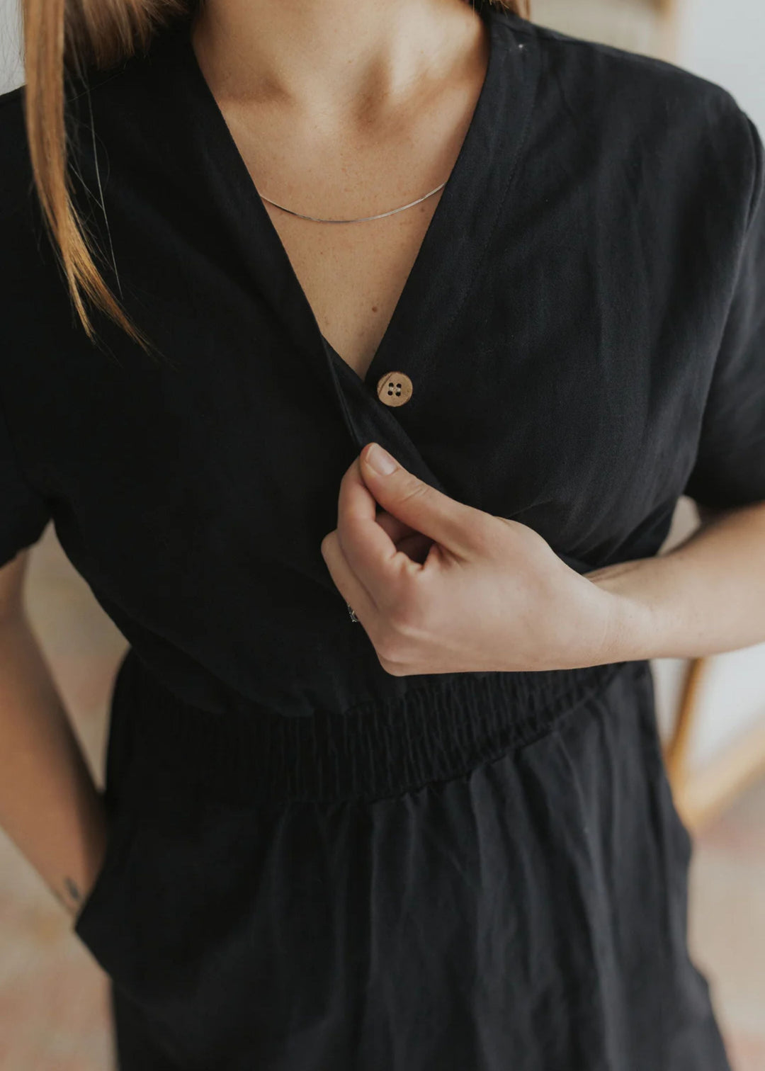 Sadie Wrap Dress - Ebony