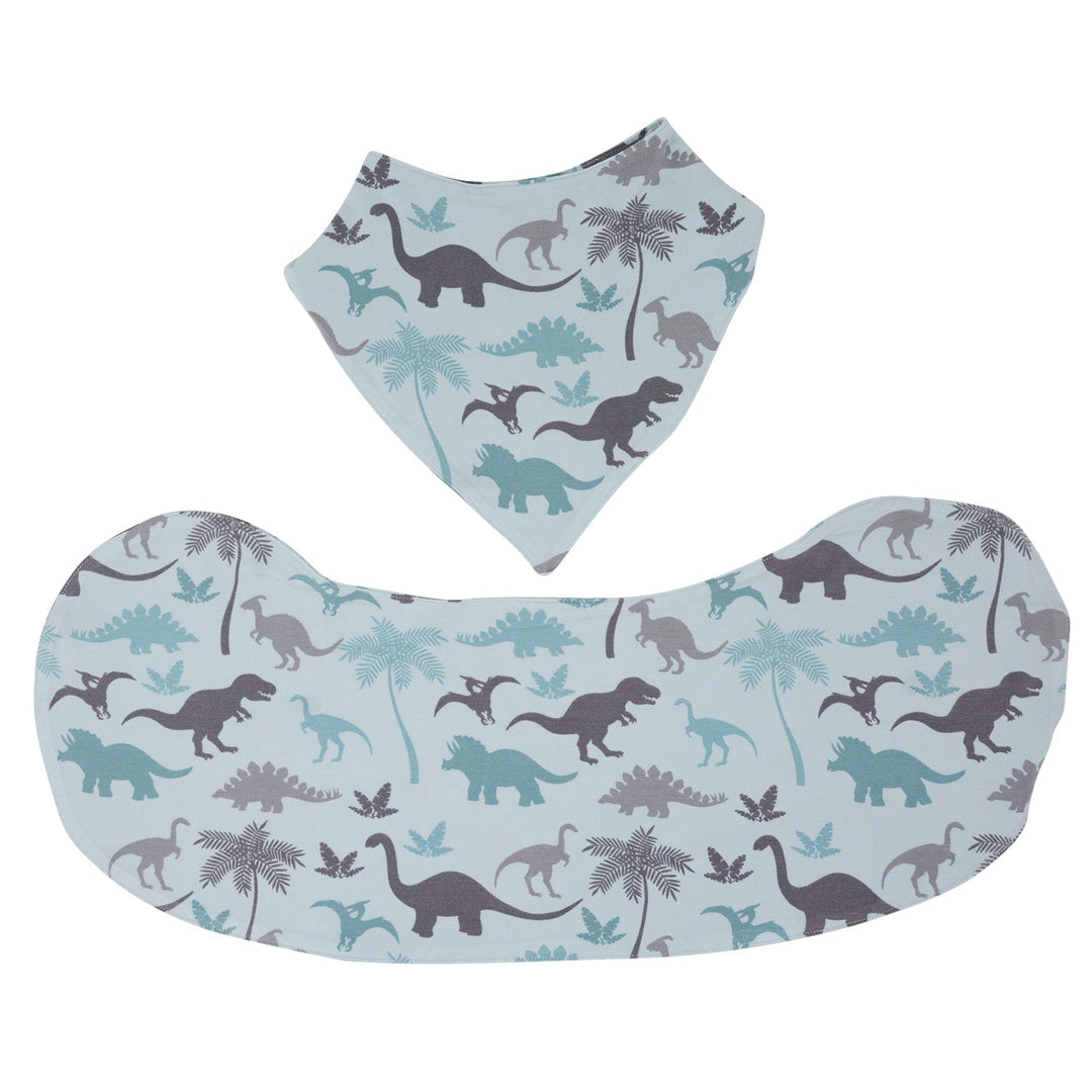 Baby Bib - Blue Dino