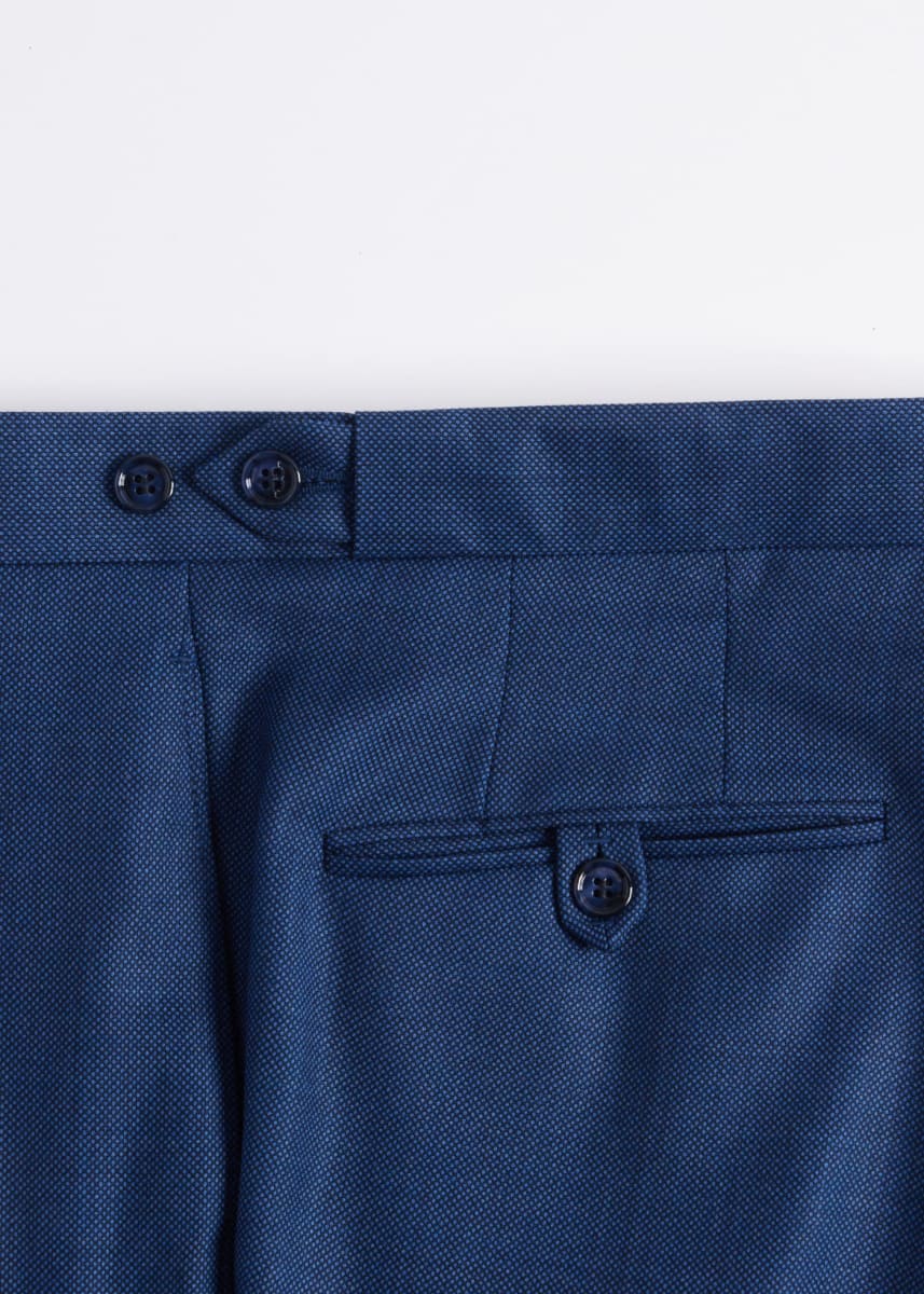 Nailhead Paul Suit - Mid Blue