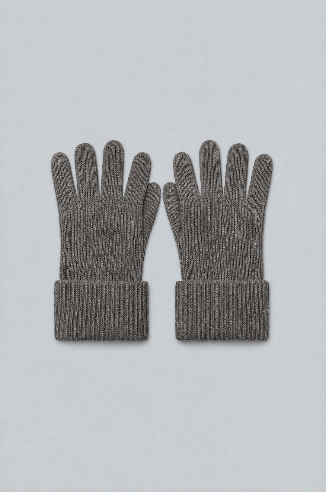 Ribbed Gloves - Heather Gray