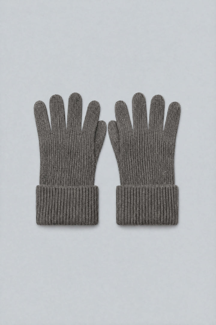 Ribbed Gloves - Heather Gray