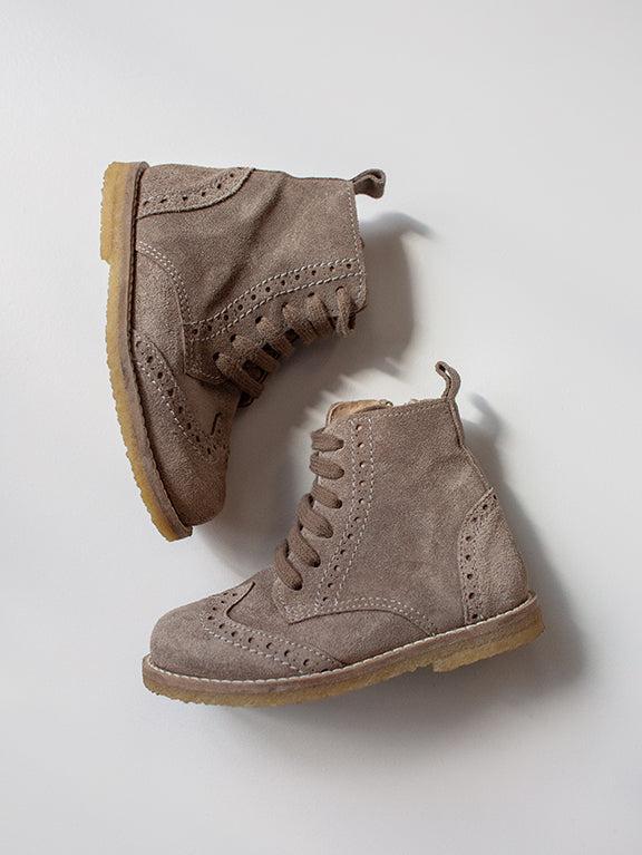 The Suede Boot - Taupe