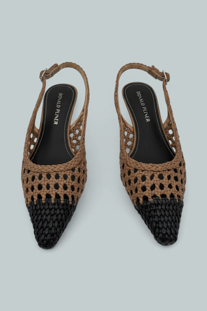 Risha Leather Slingback Pumps - Tobacco