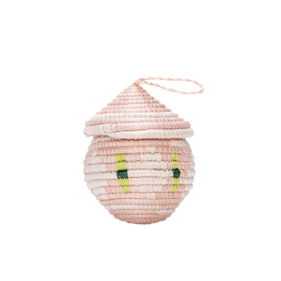 Blush Lidded Egg Ornament