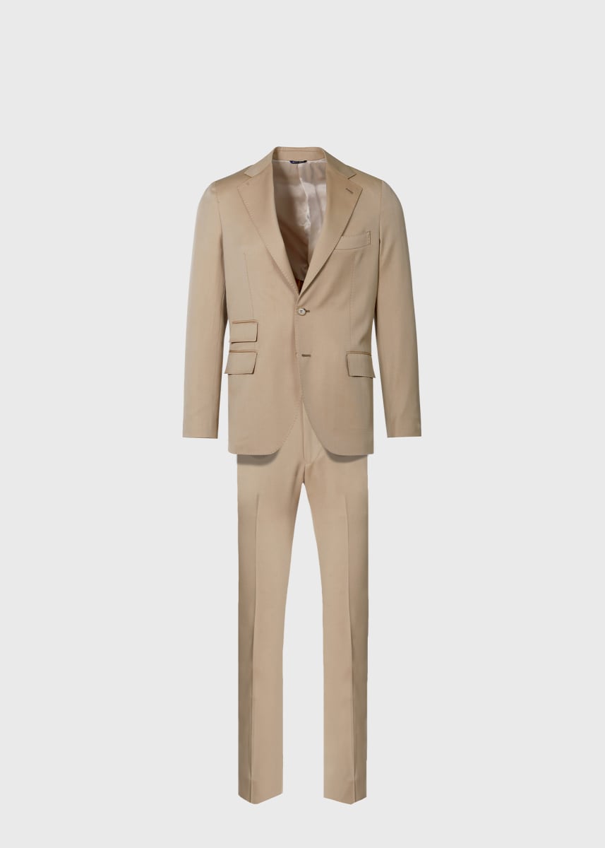 Phineas Cole Wool Solid Suit - Tan