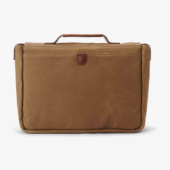 Loreto Messenger Bag Waxed Canvas - Olive - FINAL SALE
