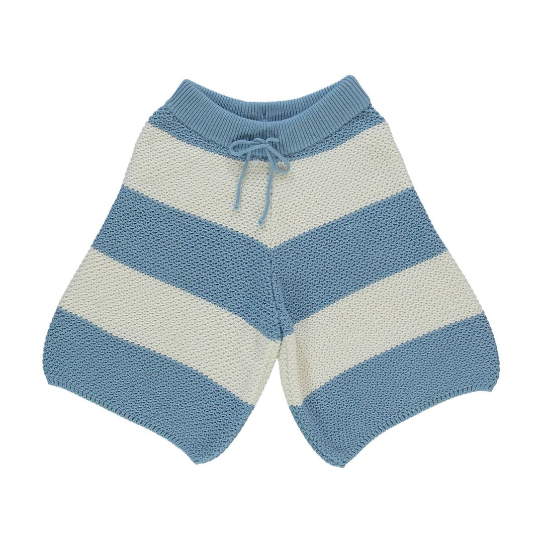 Karl Shorts - Azure Blue Stripes Shorts Bebe Organic