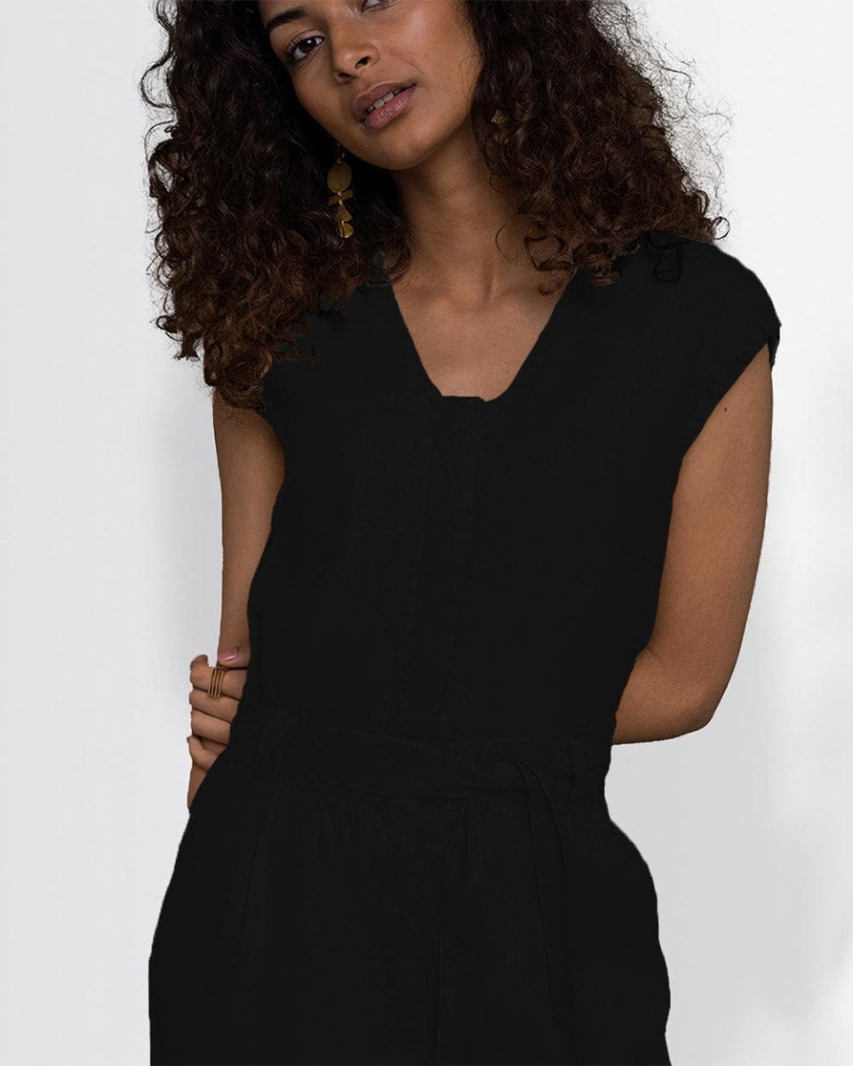 Hemp Noir Jumpsuit - Black