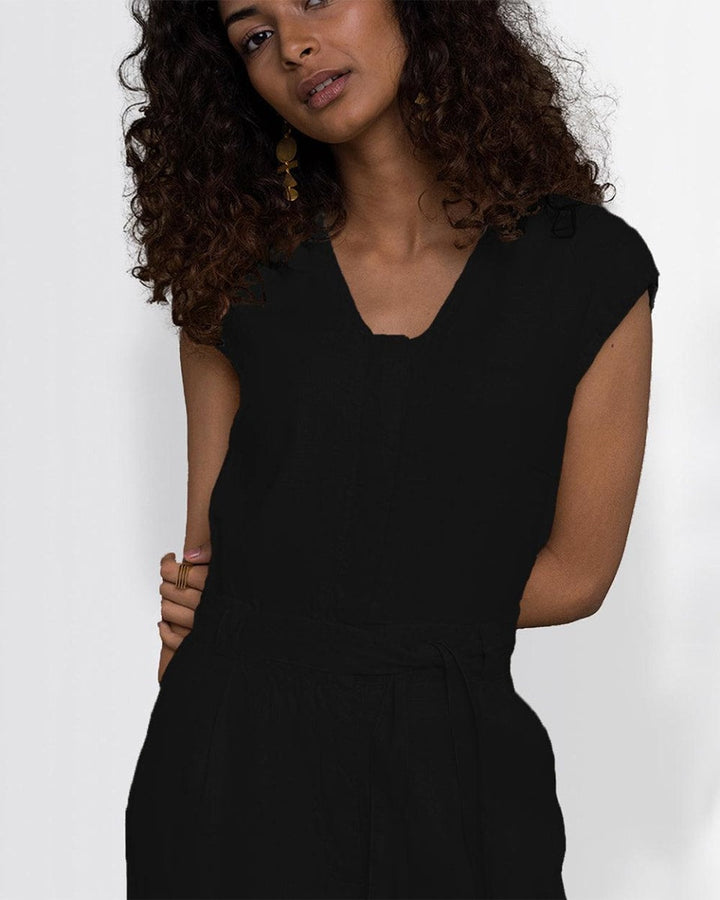 Hemp Noir Jumpsuit - Black