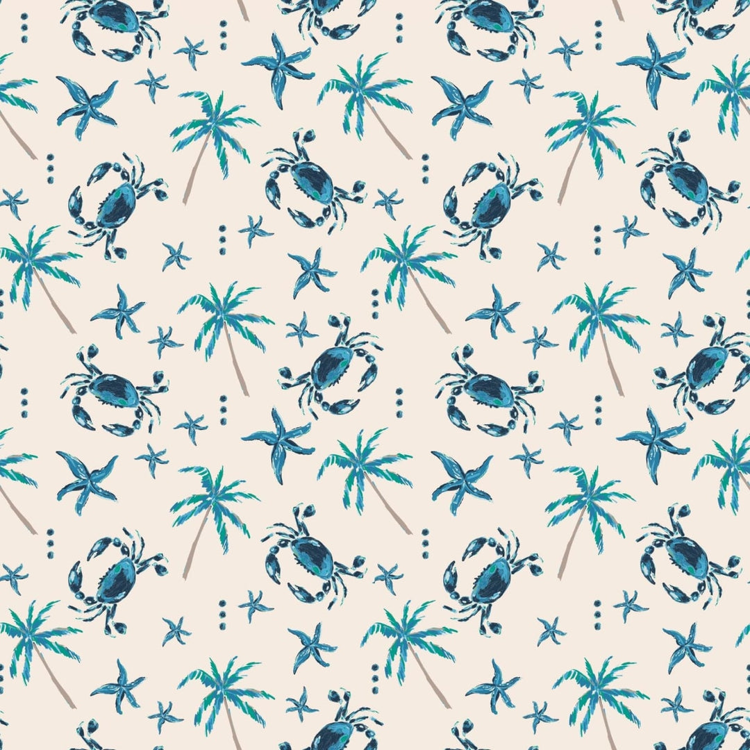 Blue Crabs Summer Pajama Set - Beach Days