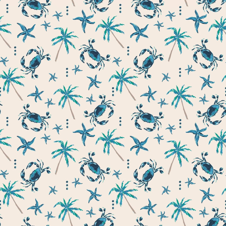 Blue Crabs Summer Pajama Set - Beach Days