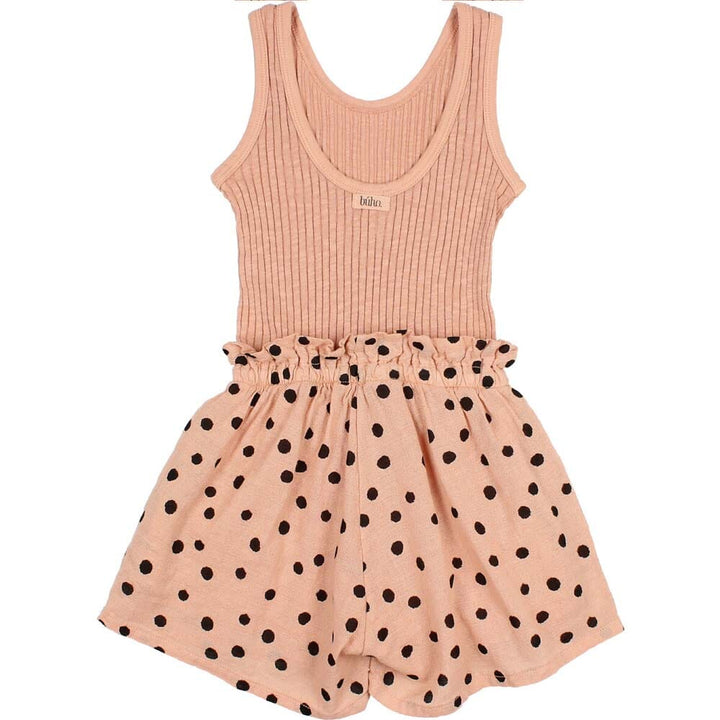 Dots Tank Top Combination Jumpsuit - Antic Rose One Pieces Buho 