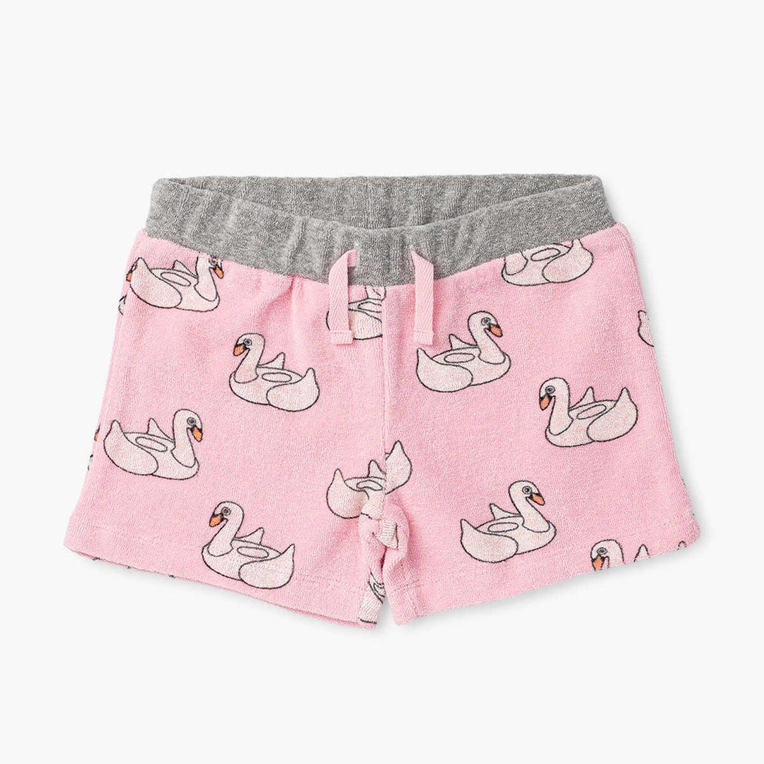 Terry Sweatsuit Shorts - Swan Floatie