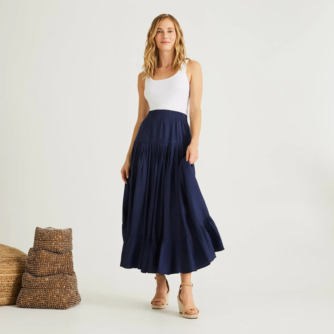 Lourdes Skirt - Navy