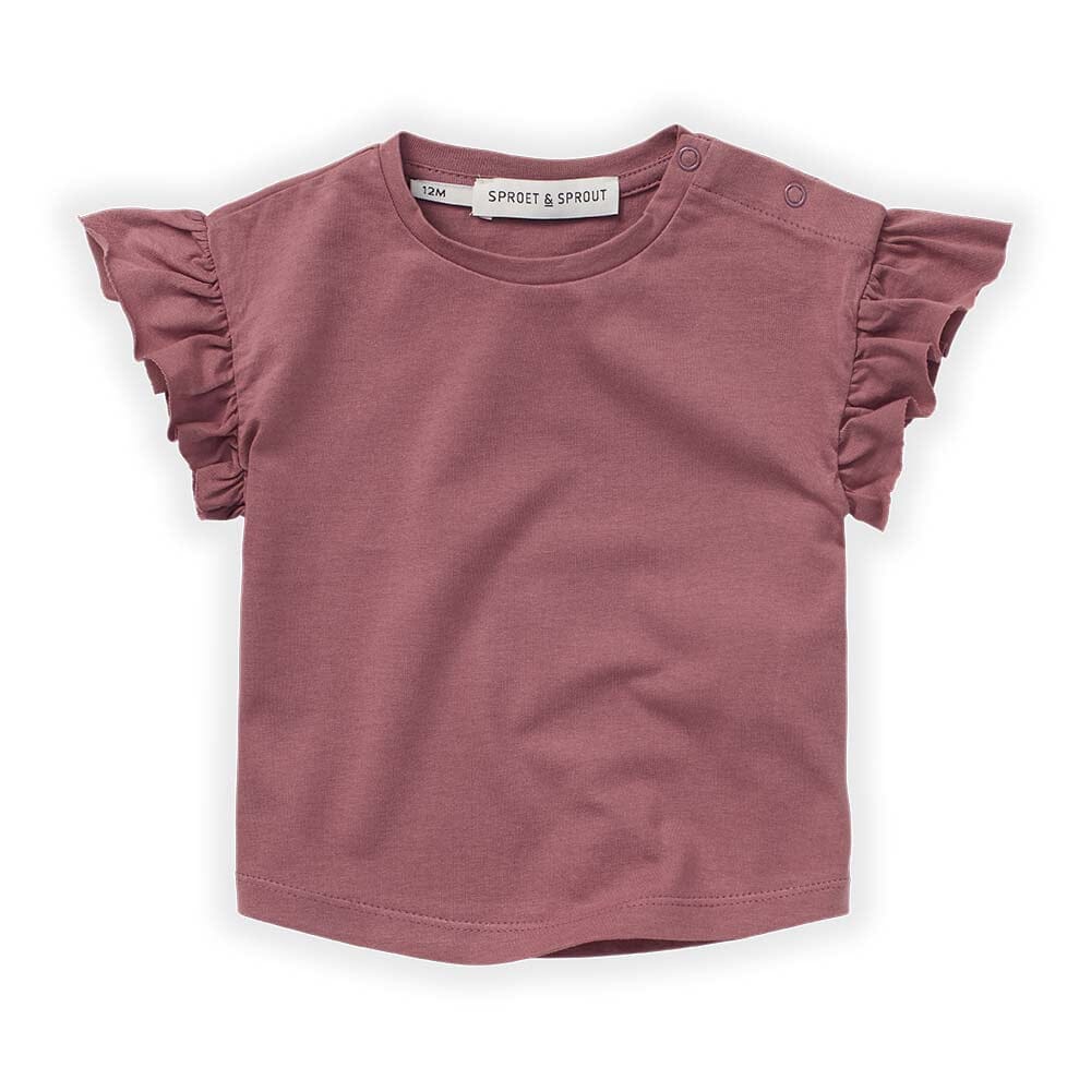 Ruffle Tee Shirt - Orchid