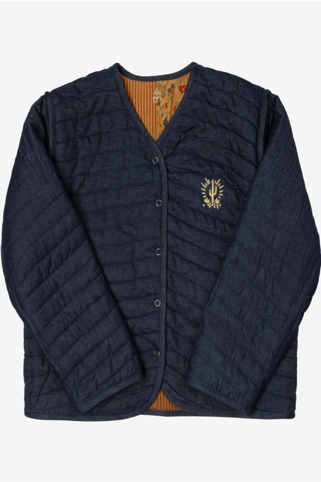 Children's Reversible Quilted Jacket - Terracotta Liberty