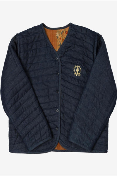Children's Reversible Quilted Jacket - Terracotta Liberty