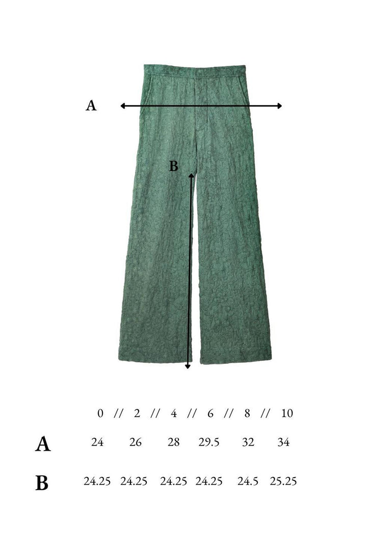 Stef Trouser in Forest Embroidery