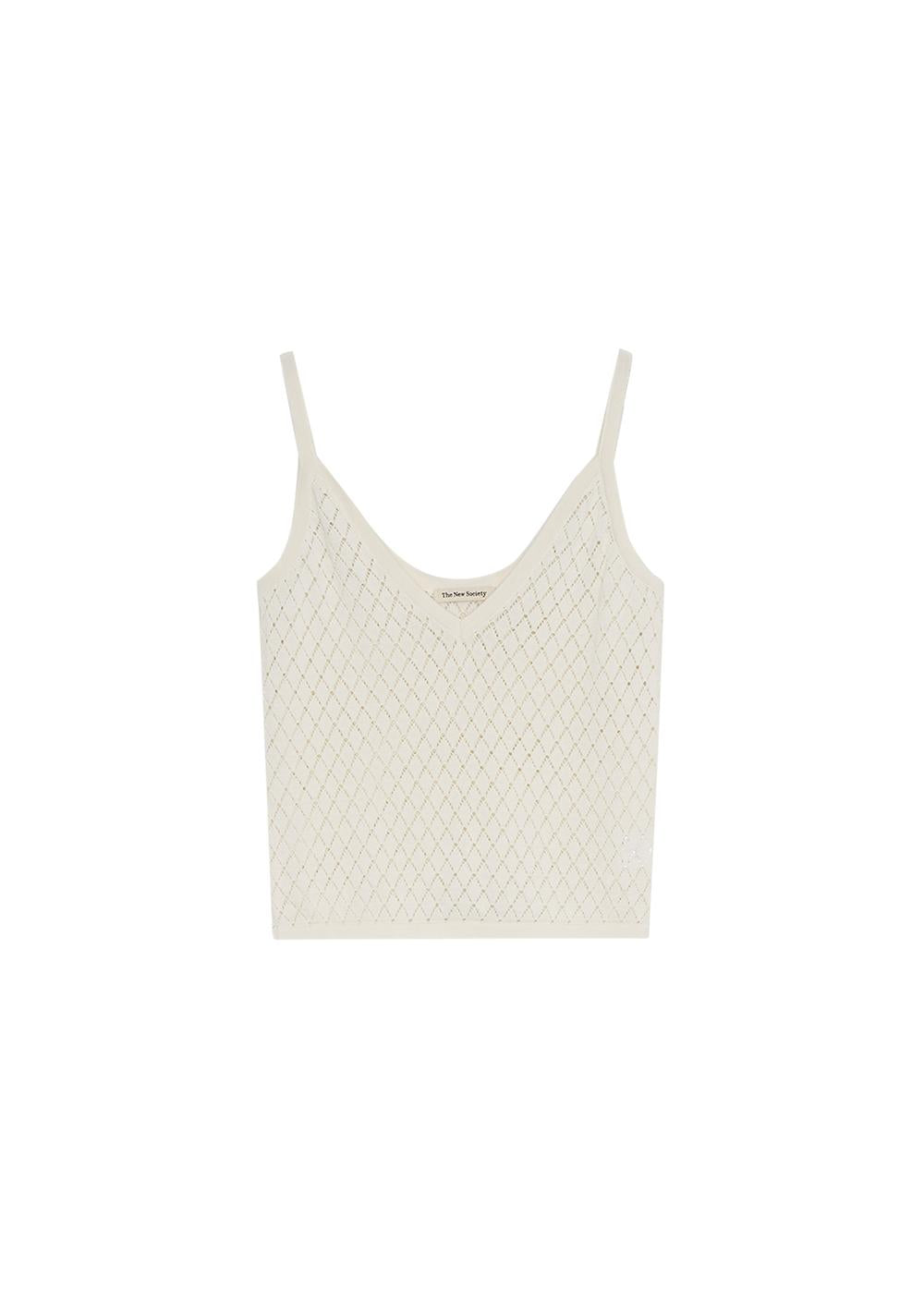 Lirio Woman Cardigan & Top Set - Ecru