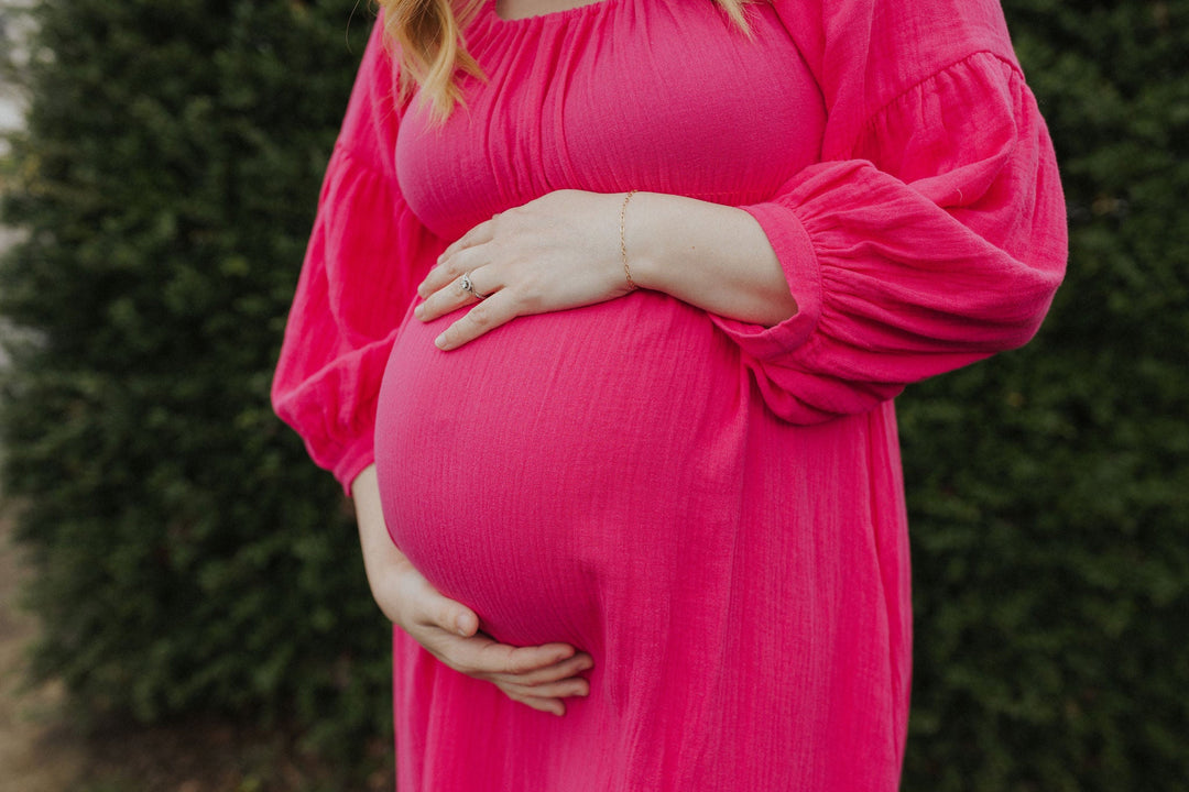 Eliza Maternity and Nursing Dress - Pink