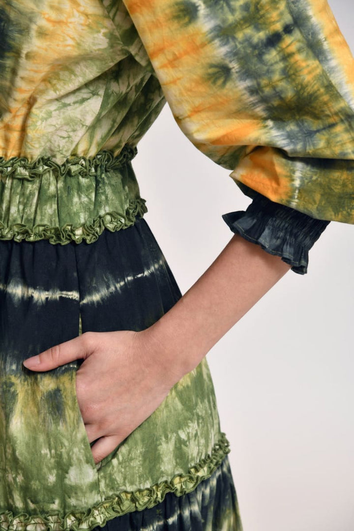 Oria Midi Dress - Olive
