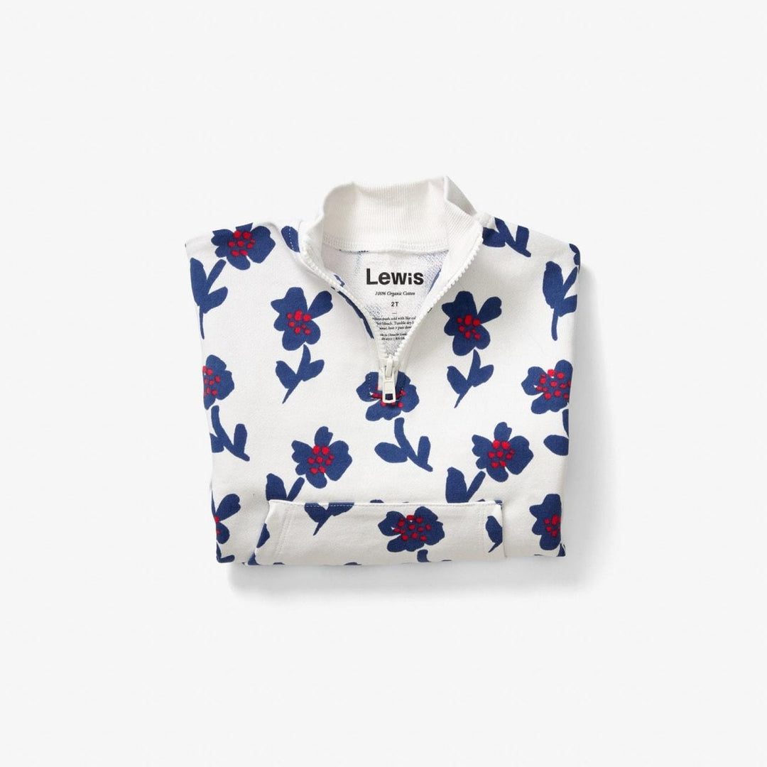 Quarter Zip - Fleur Denim