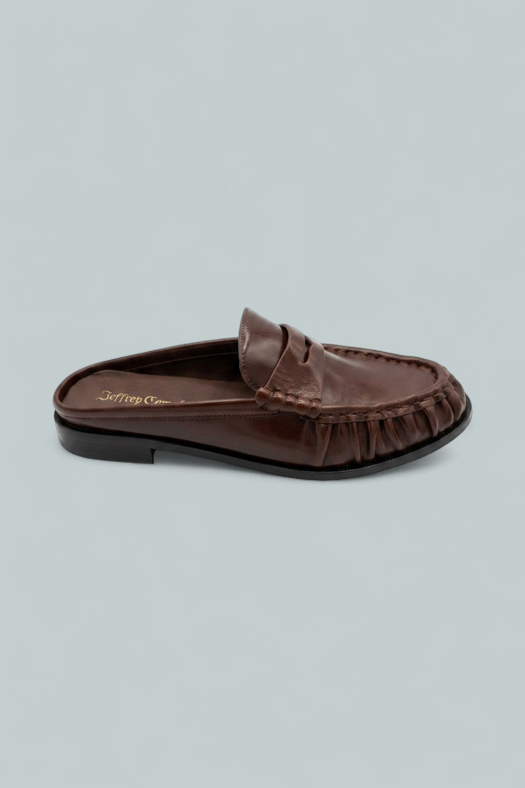 Women's Goddard Leather Loafer Mules - Brown