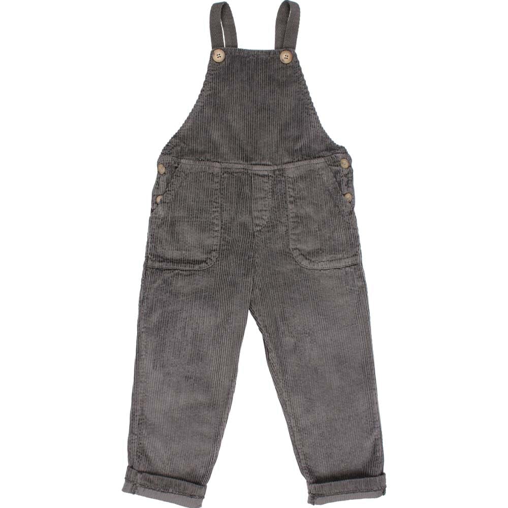 Corduroy Dungaree w/ Button Straps - Antracite Dungarees Buho 