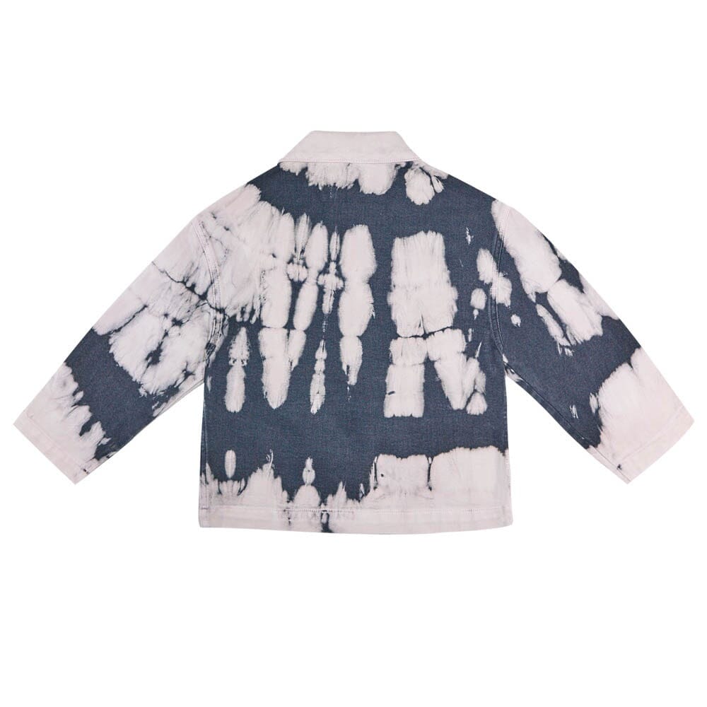 Vincent Overshirt - Tie Dye Navy Jackets The New Society 