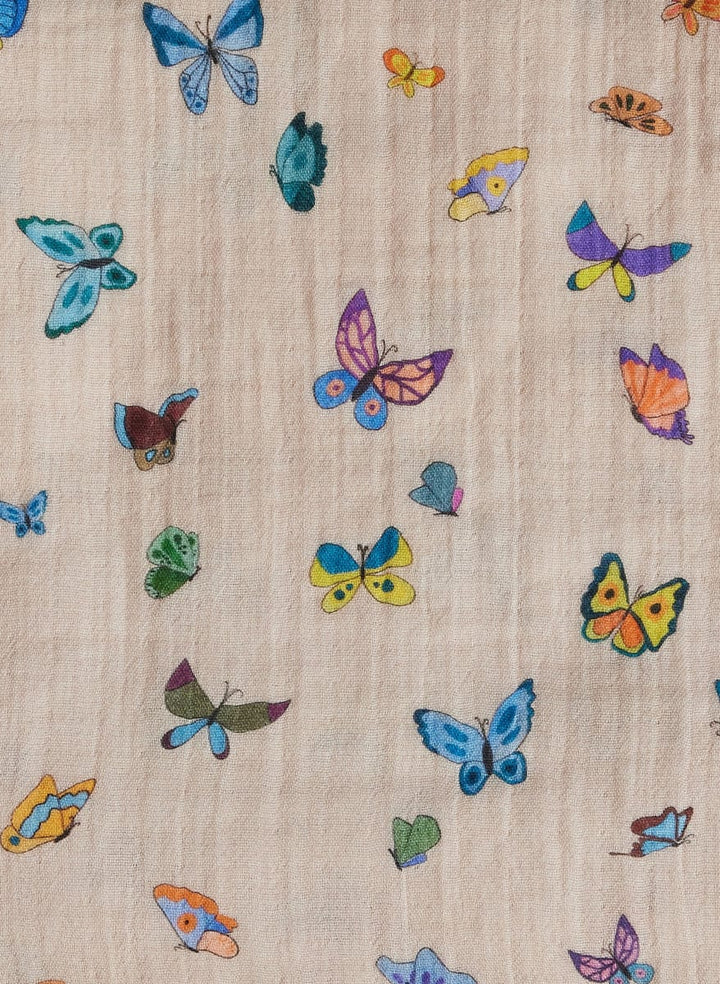 Shawl Blanket - Blush Peach Madame Butterfly