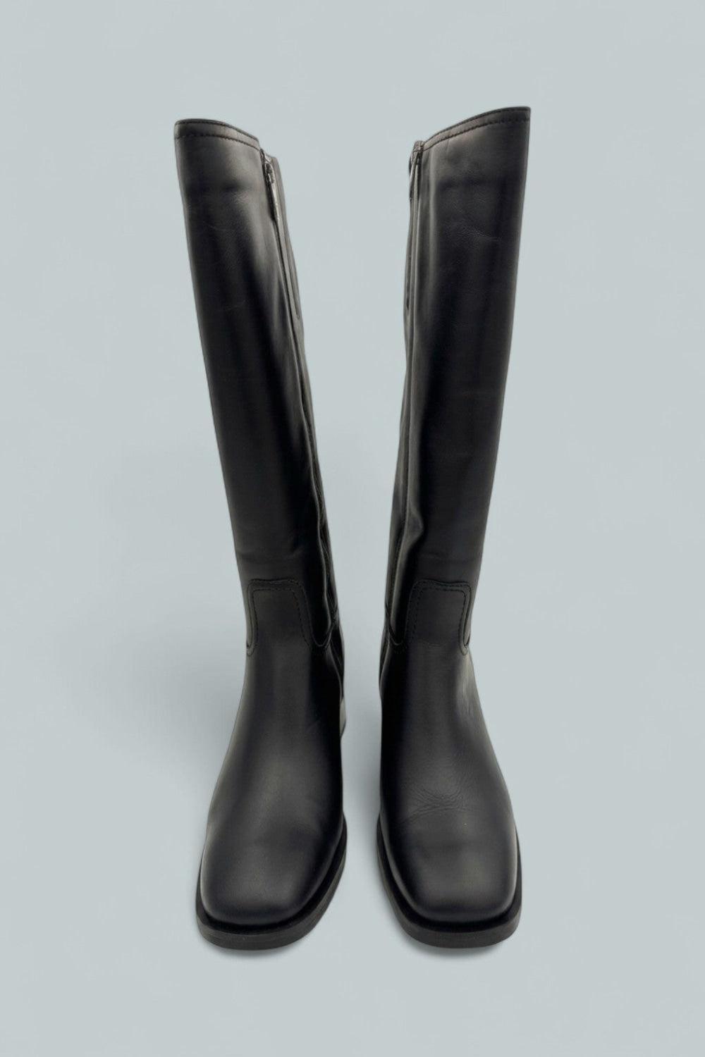Jack City Dry Leather Boots - Black - 8.5 - Boots
