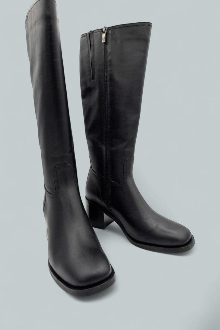 Jack City Dry Leather Boots - Black - 8.5 - Boots