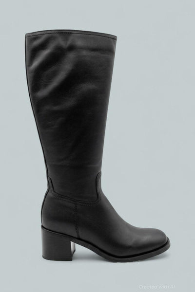 Jack City Dry Leather Boots - Black - 8.5 - Boots