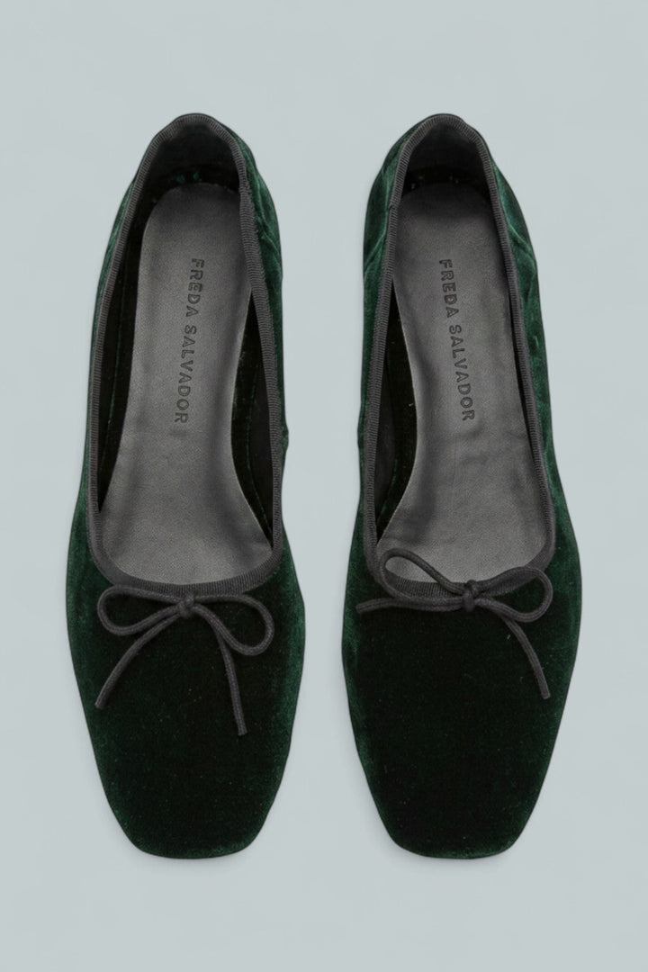 Jada Slip On Woven Bow Flats - Emldvelvet - 8 - Flats