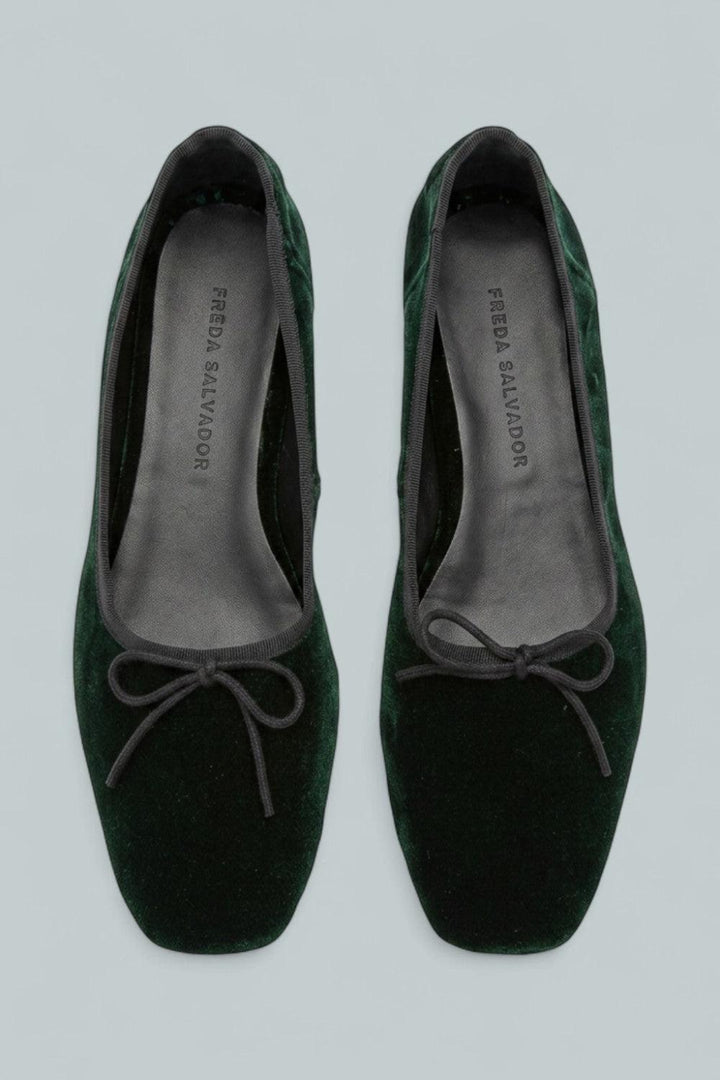 Jada Slip On Woven Bow Flats - Emldvelvet - Flats