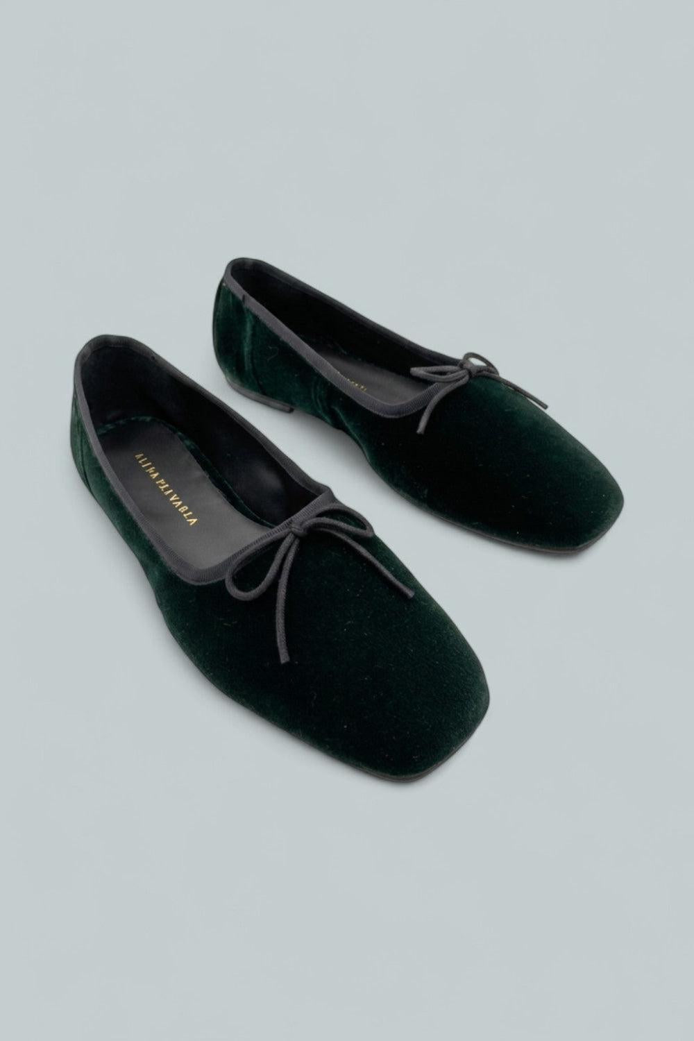 Jada Slip On Woven Bow Flats - Emldvelvet - 8 - Flats