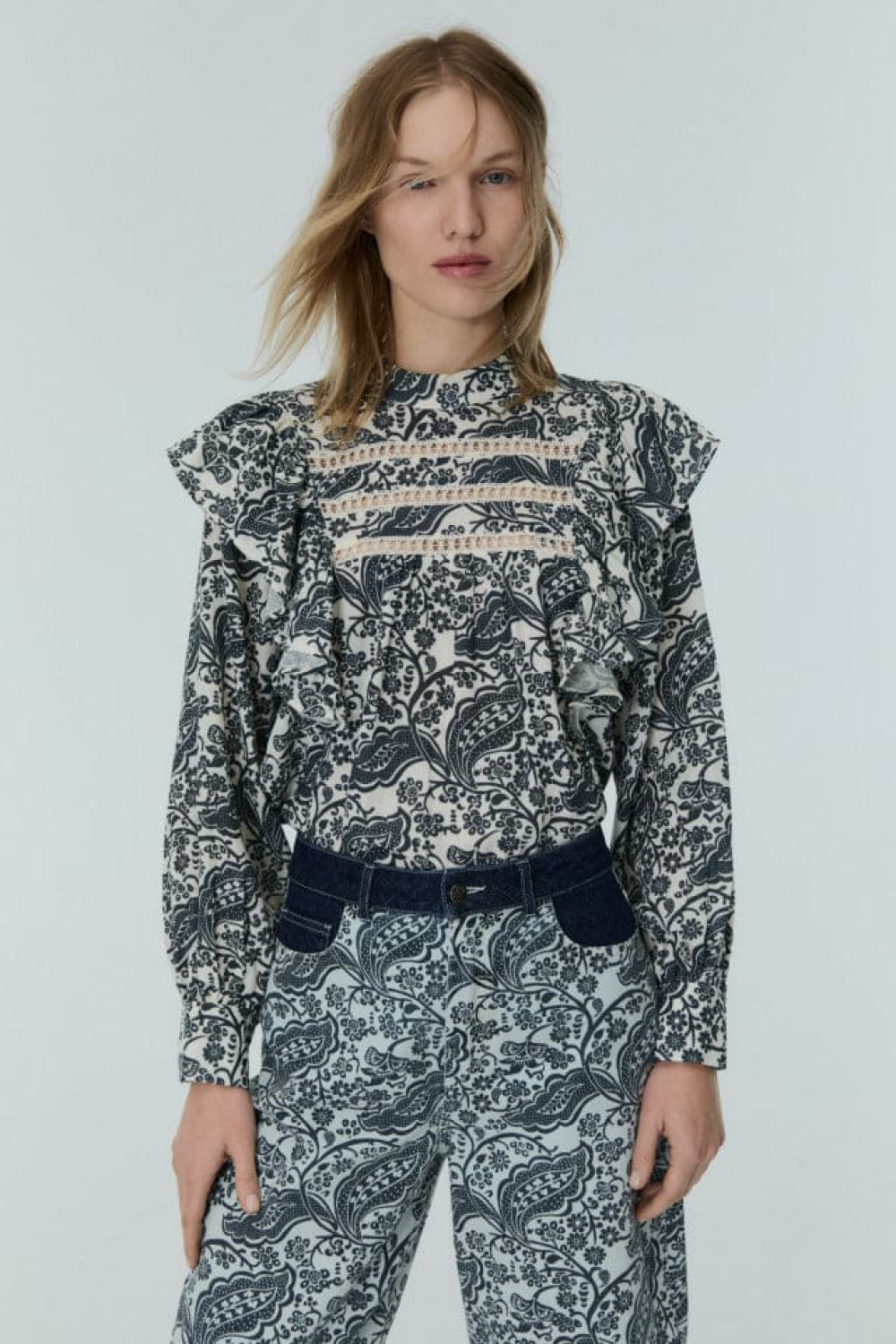 Jaipur Woman Blouse - Blue - M - Blouse