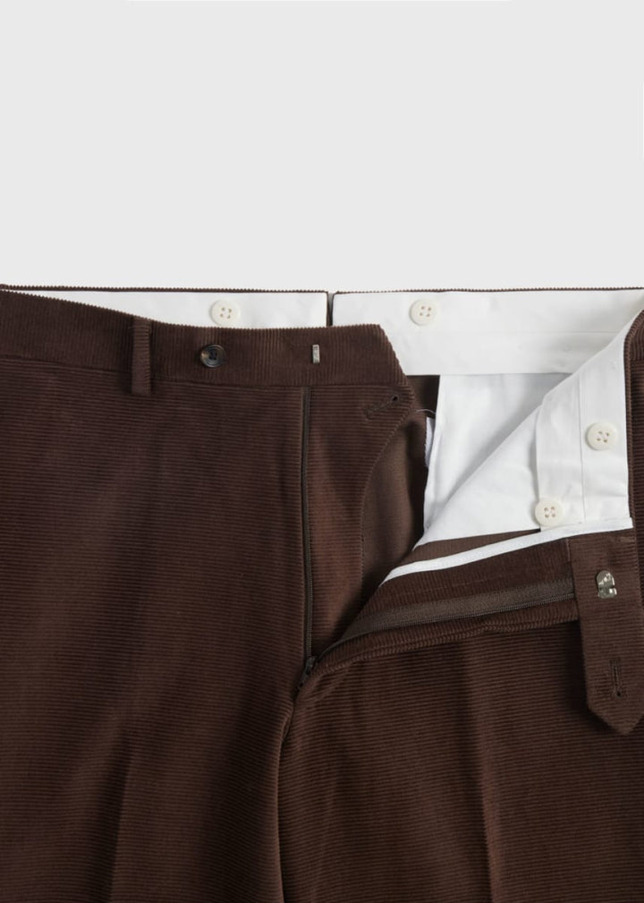 James Horizontal Corduroy Trouser - Dark Brown - Trouser