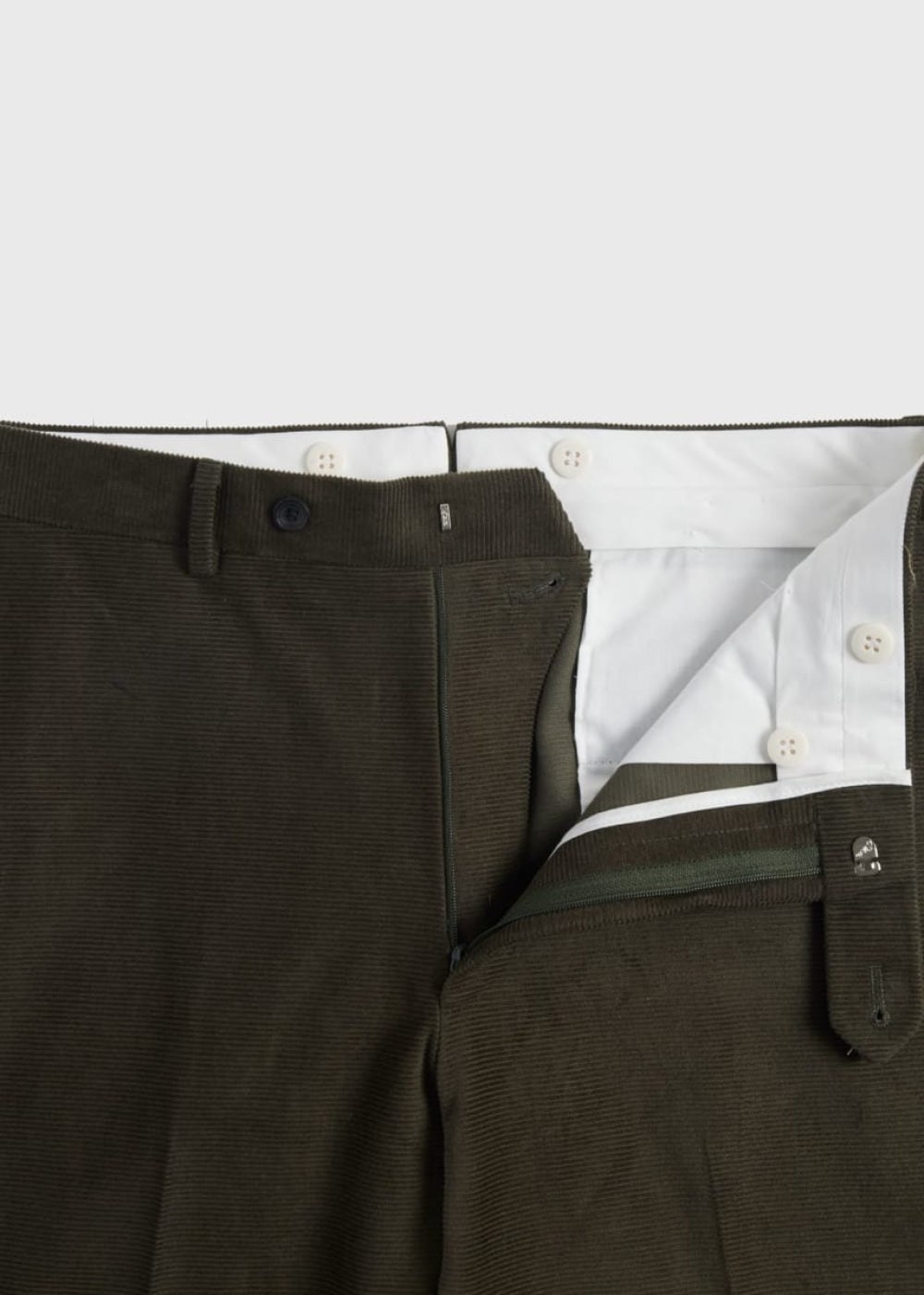 James Horizontal Corduroy Trouser - Dark Olive - 40 - Trouser