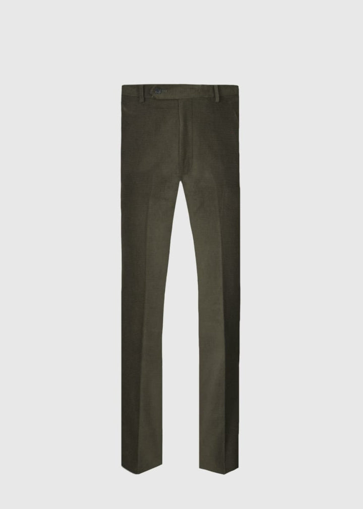 James Horizontal Corduroy Trouser - Dark Olive - 40 - Trouser