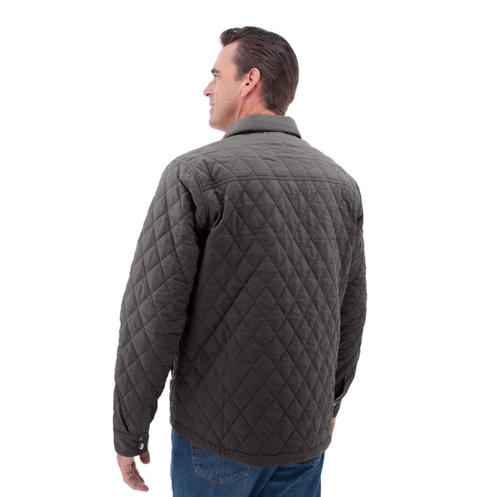 Jameson Recycled Quilted Jacket - Smoke - Jacket