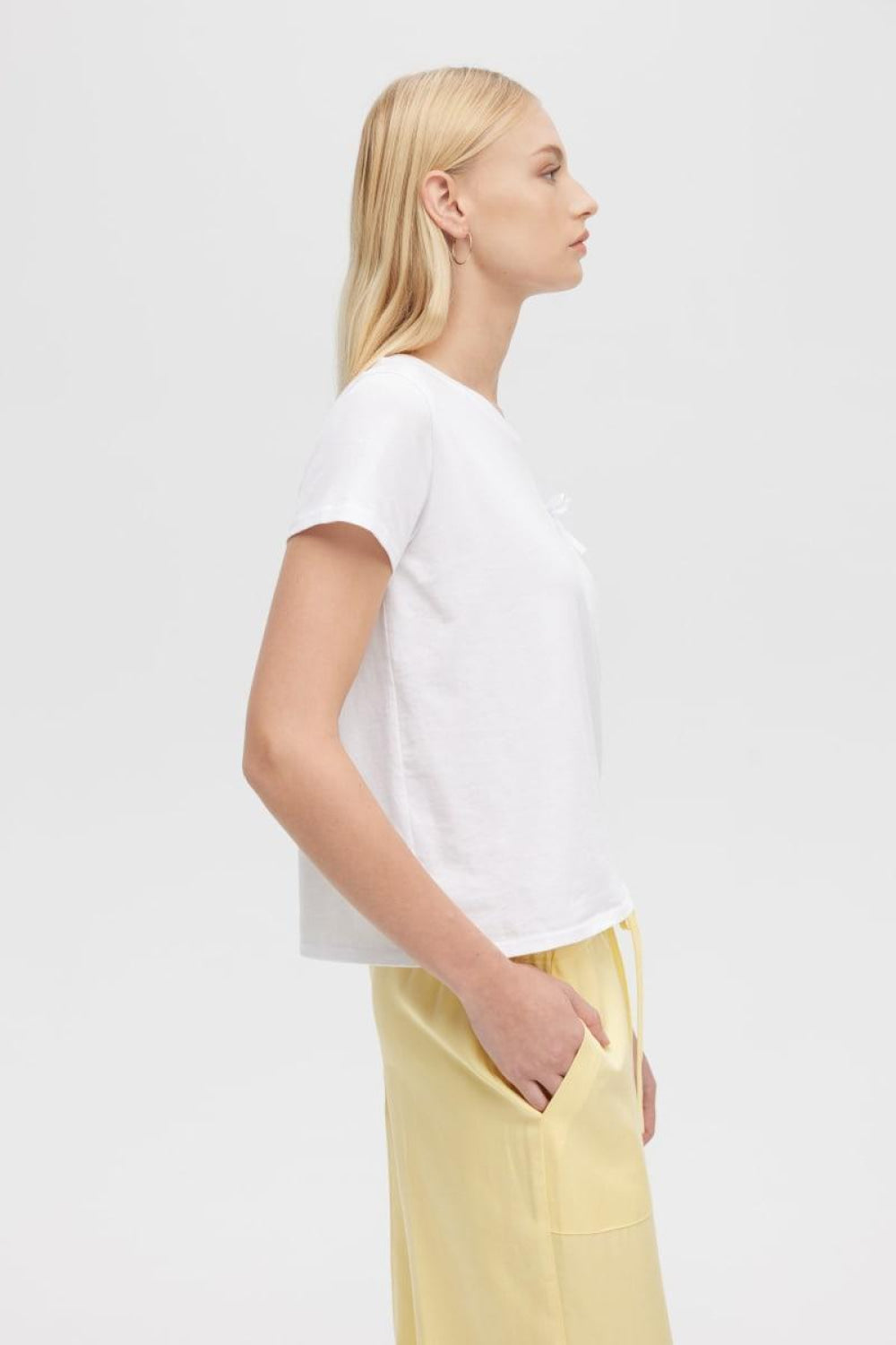 Jane Bow Perfect Tee - White - T-shirt