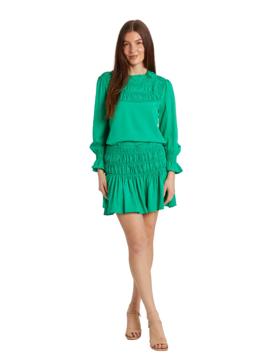 Jane Top - Garden Green - Blouse