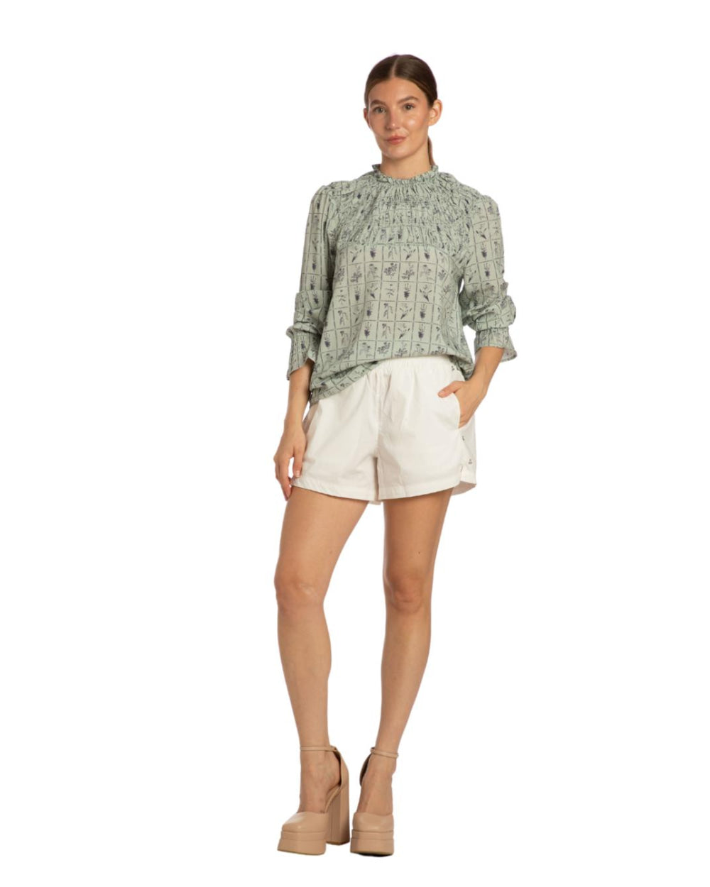 Jane Top - Sage Stamp - blouse - baby