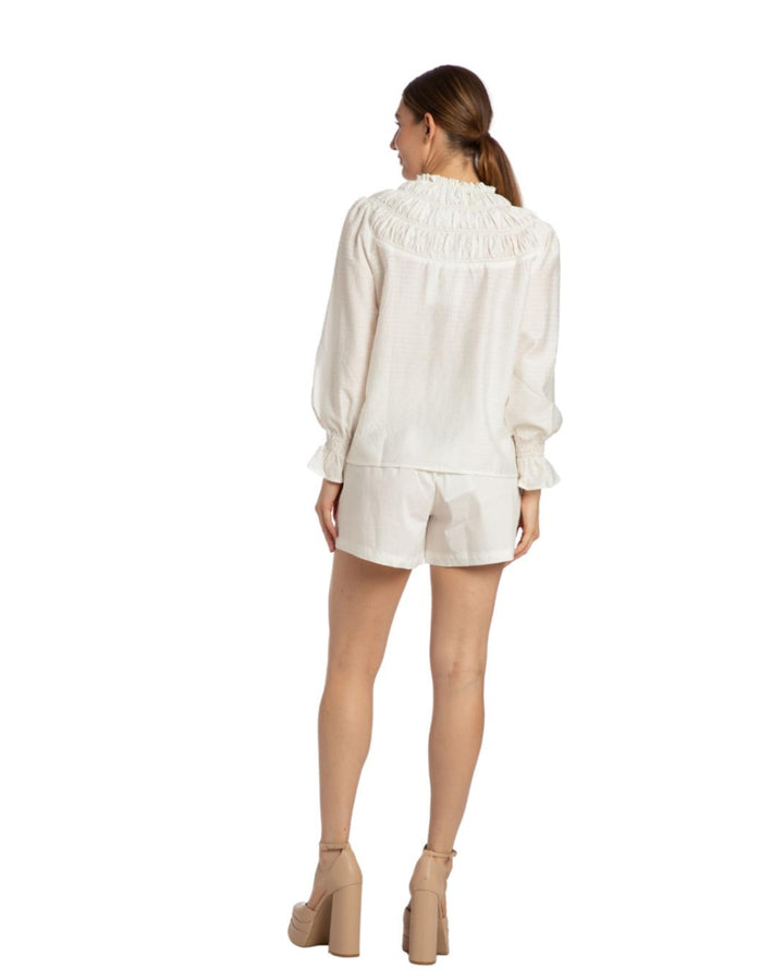 Jane Top - White Texture