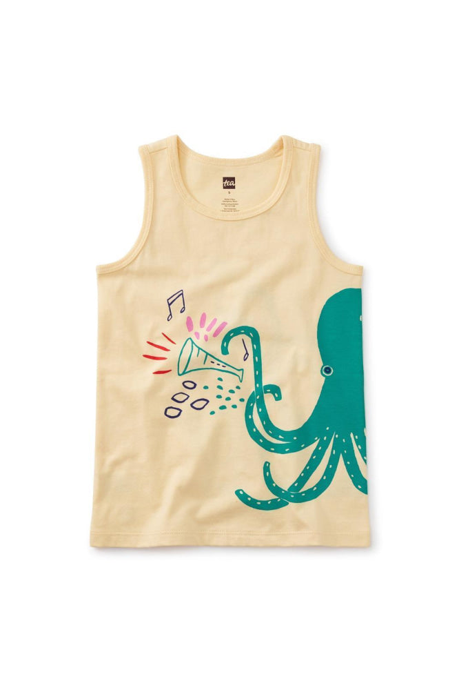 Jazzy Octopus Tank - Cornhusk - Tank Top