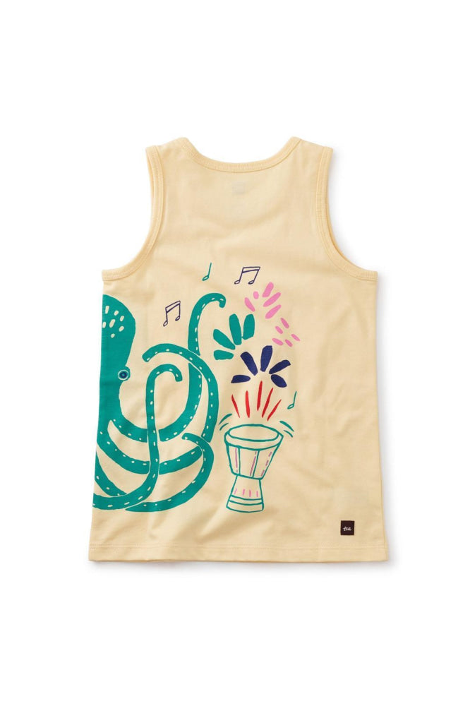 Jazzy Octopus Tank - Cornhusk - Tank Top