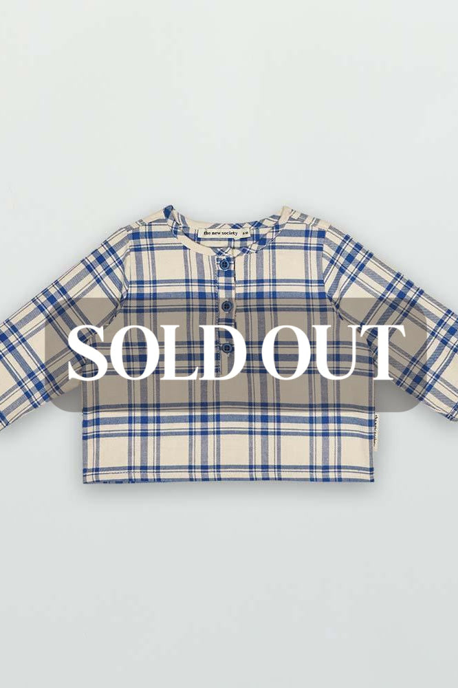 Jean Baby Shirt - Blue Check - Shirt