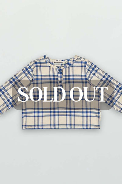 Jean Baby Shirt - Blue Check - Shirt