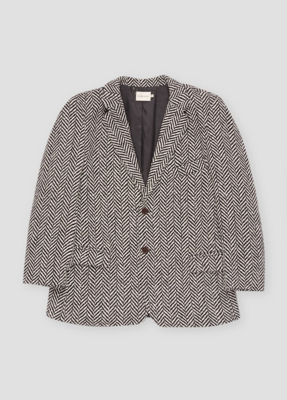 Jeanne Woman Jacket - Ash Herringbone - L - blazer - baby